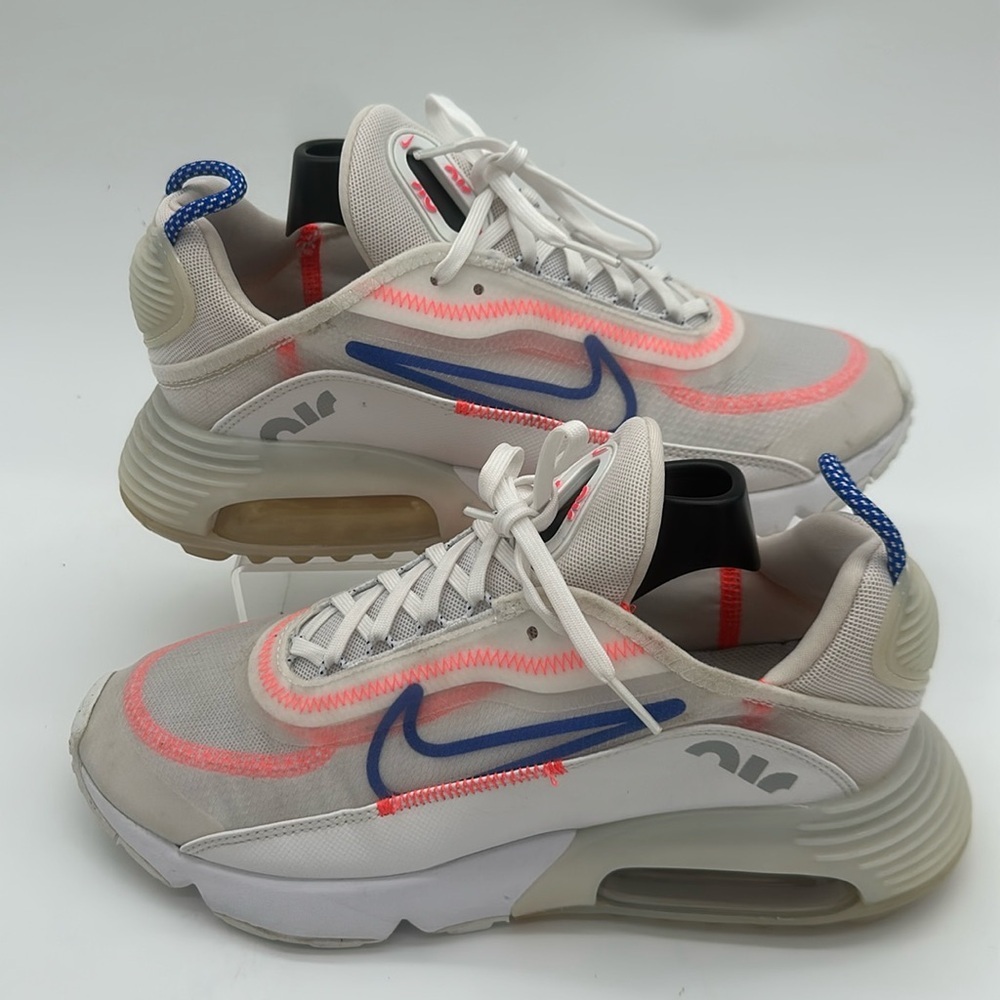 Nike Air Max 2090 Size 10 White Flash Racer Blue Crimson Womens Shoes CT1290-100